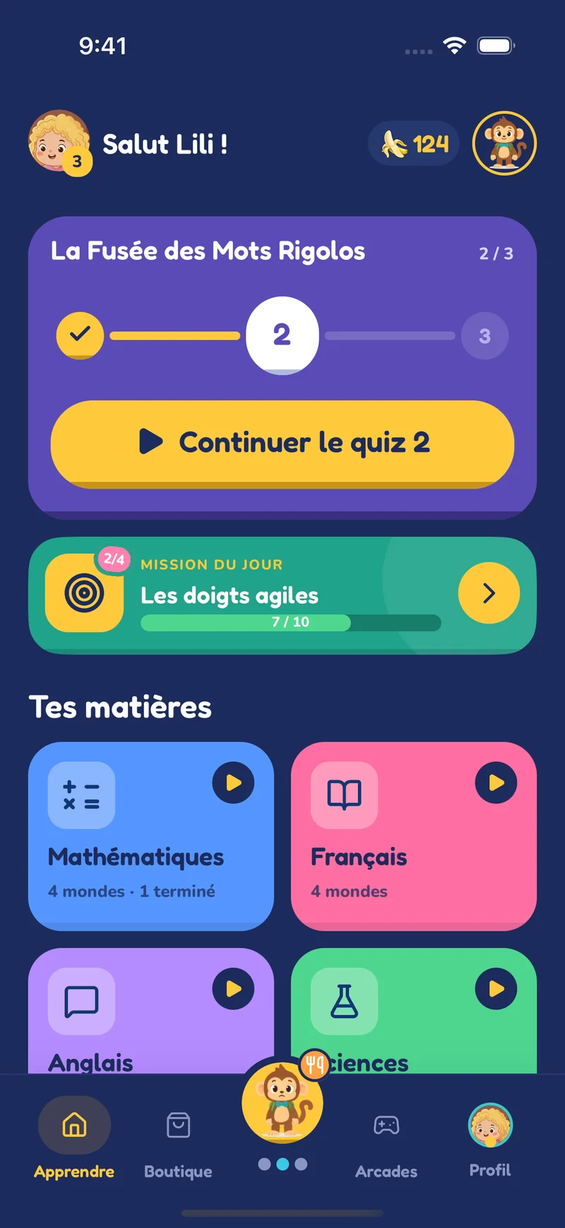 Parcours d’apprentissage ludique dans Pikoo